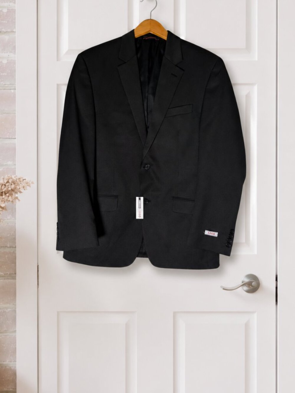 IZOD Men's Black Suit Jacket 42R NWT Formal
